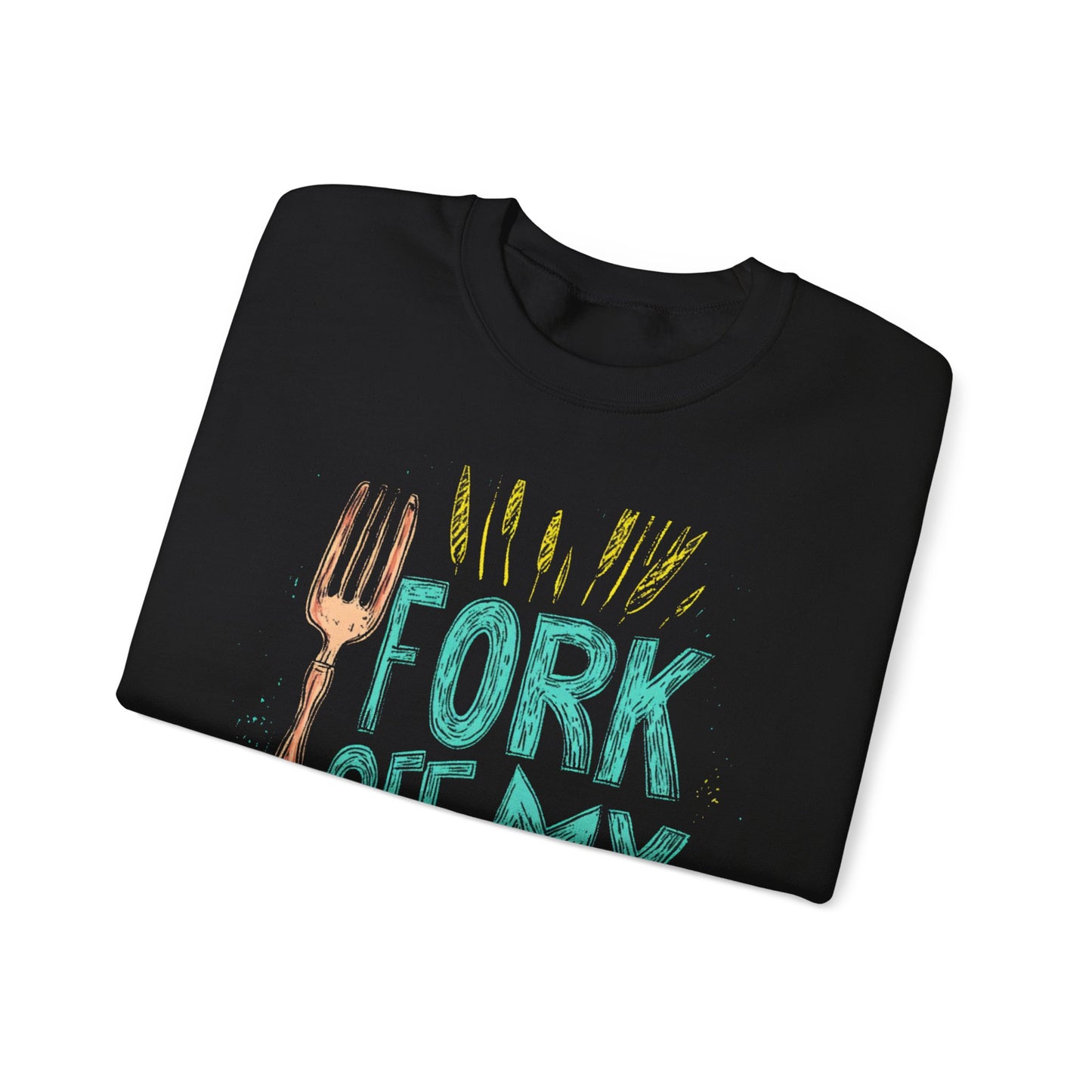 "Fork off my Job" Unisex Heavy Blend™ Crewneck Sweatshirt