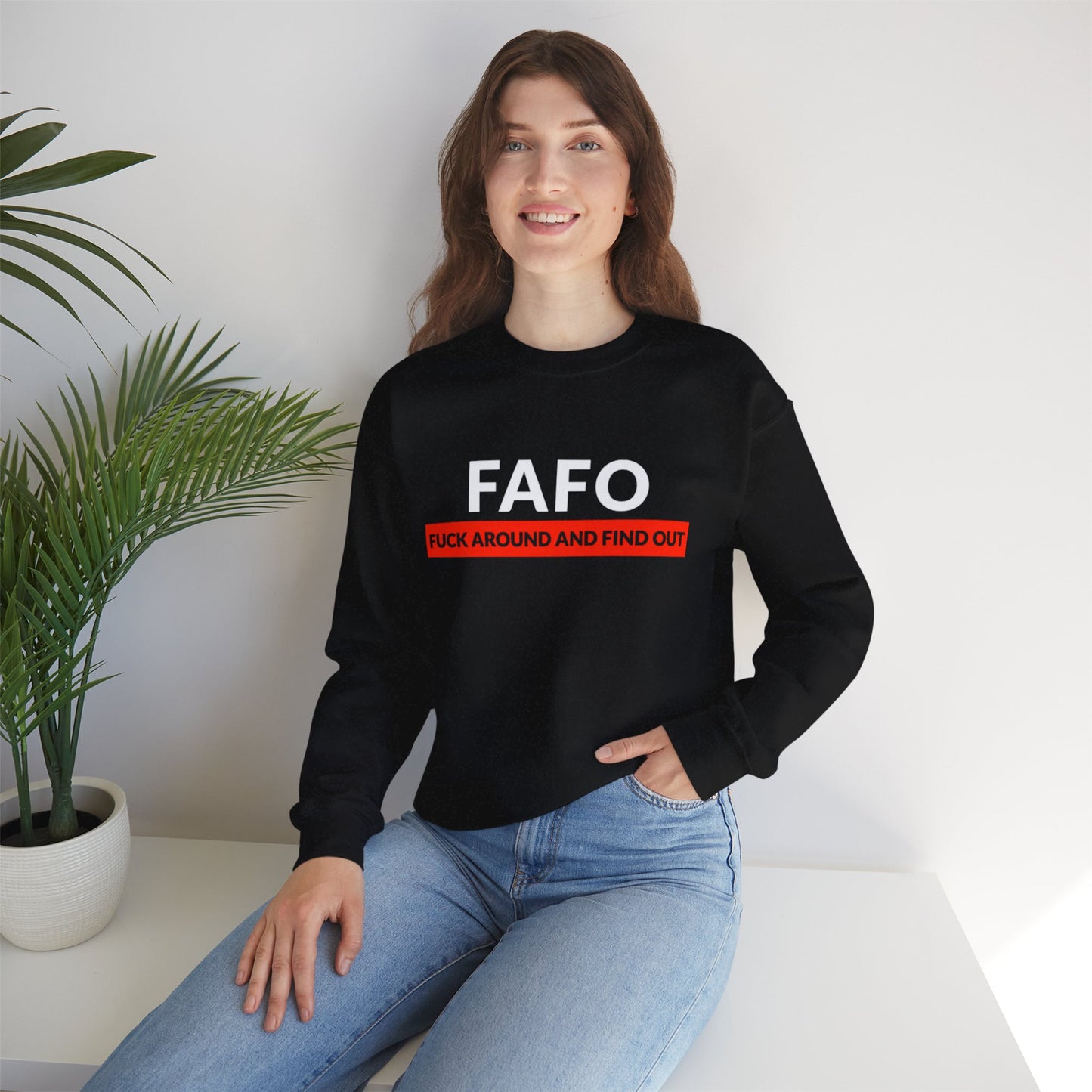 "FAFO" Unisex Heavy Blend™ Crewneck Sweatshirt