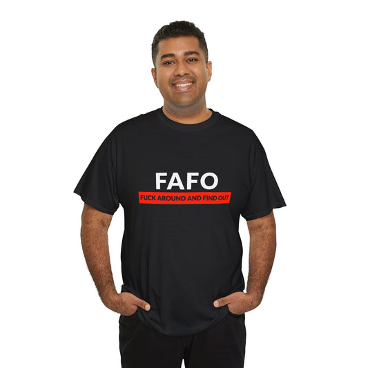 "FAFO" Unisex Heavy Cotton Tee