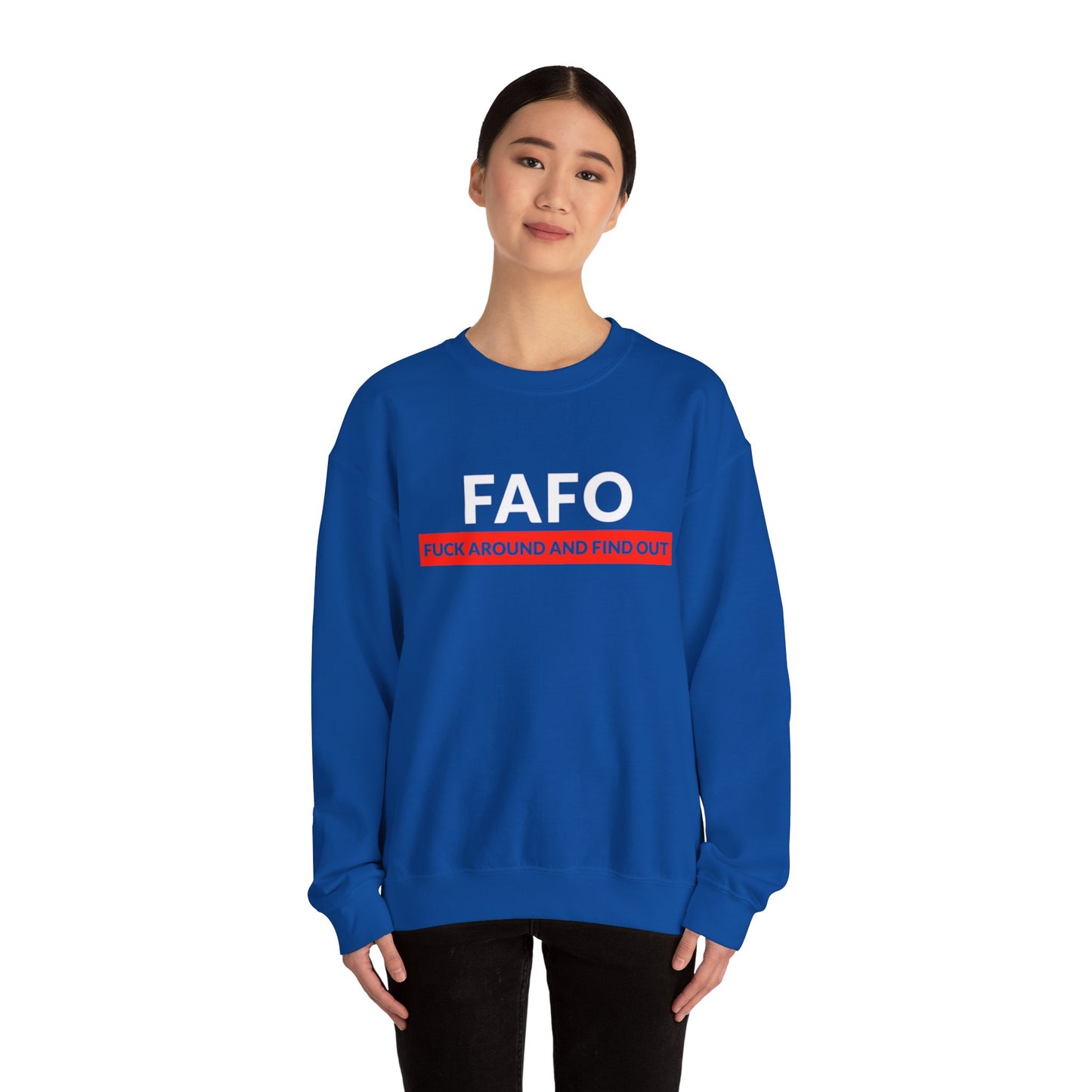 "FAFO" Unisex Heavy Blend™ Crewneck Sweatshirt