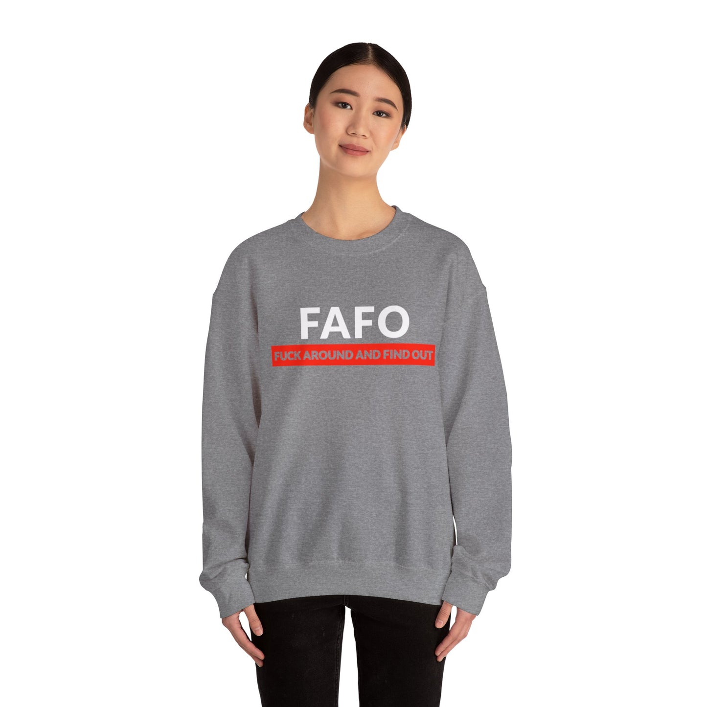 "FAFO" Unisex Heavy Blend™ Crewneck Sweatshirt