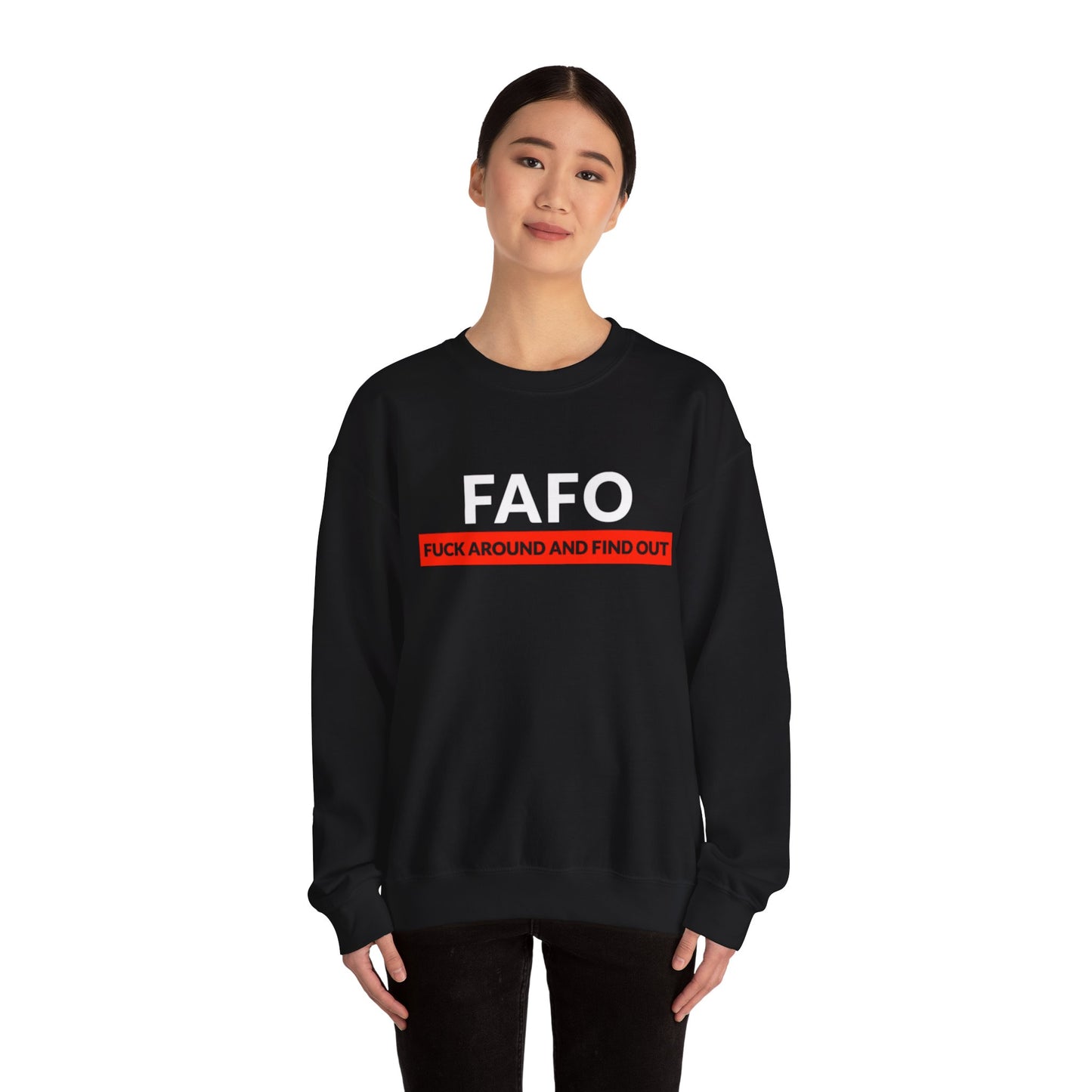 "FAFO" Unisex Heavy Blend™ Crewneck Sweatshirt