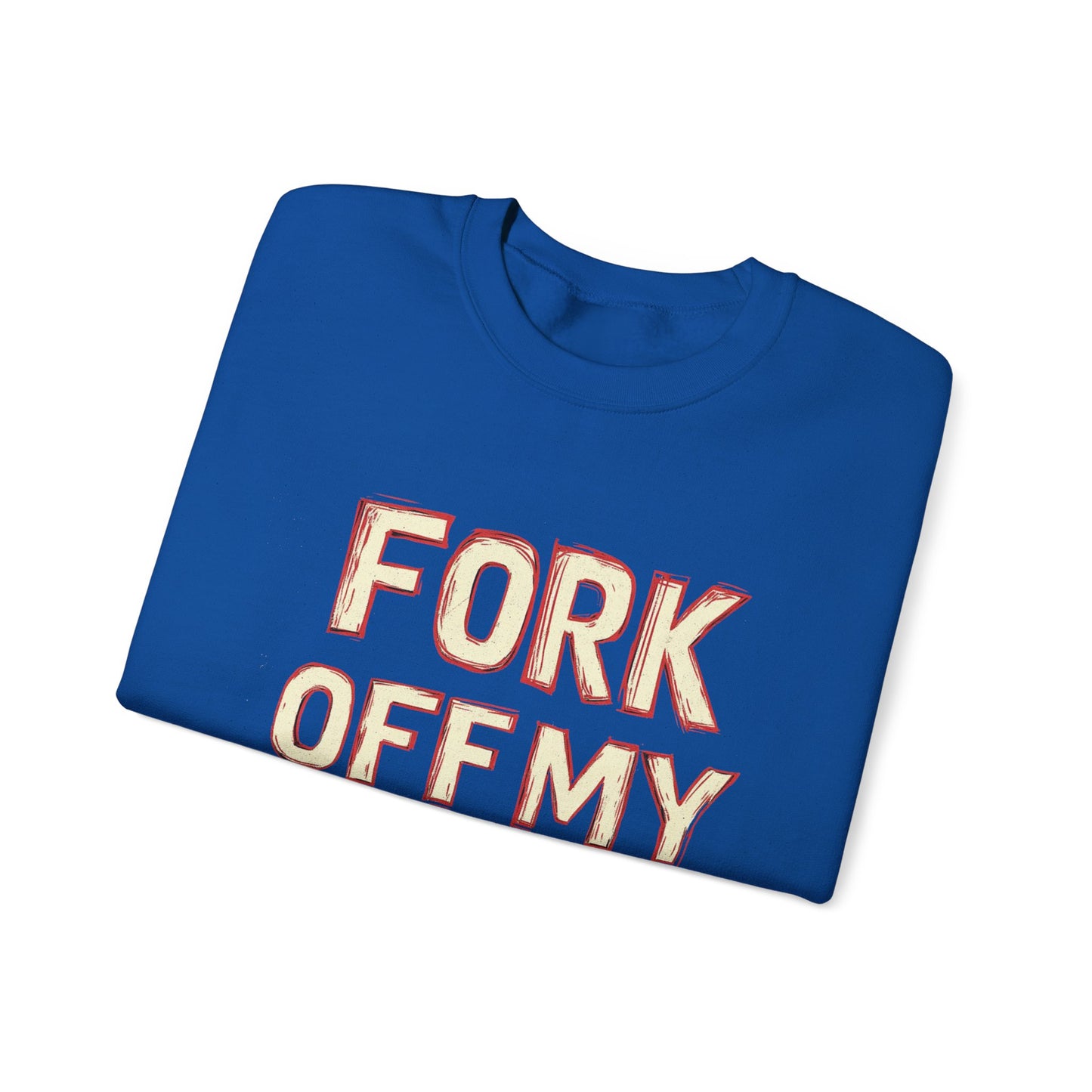 "Fork Off My Job" Unisex Heavy Blend™ Crewneck Sweatshirt