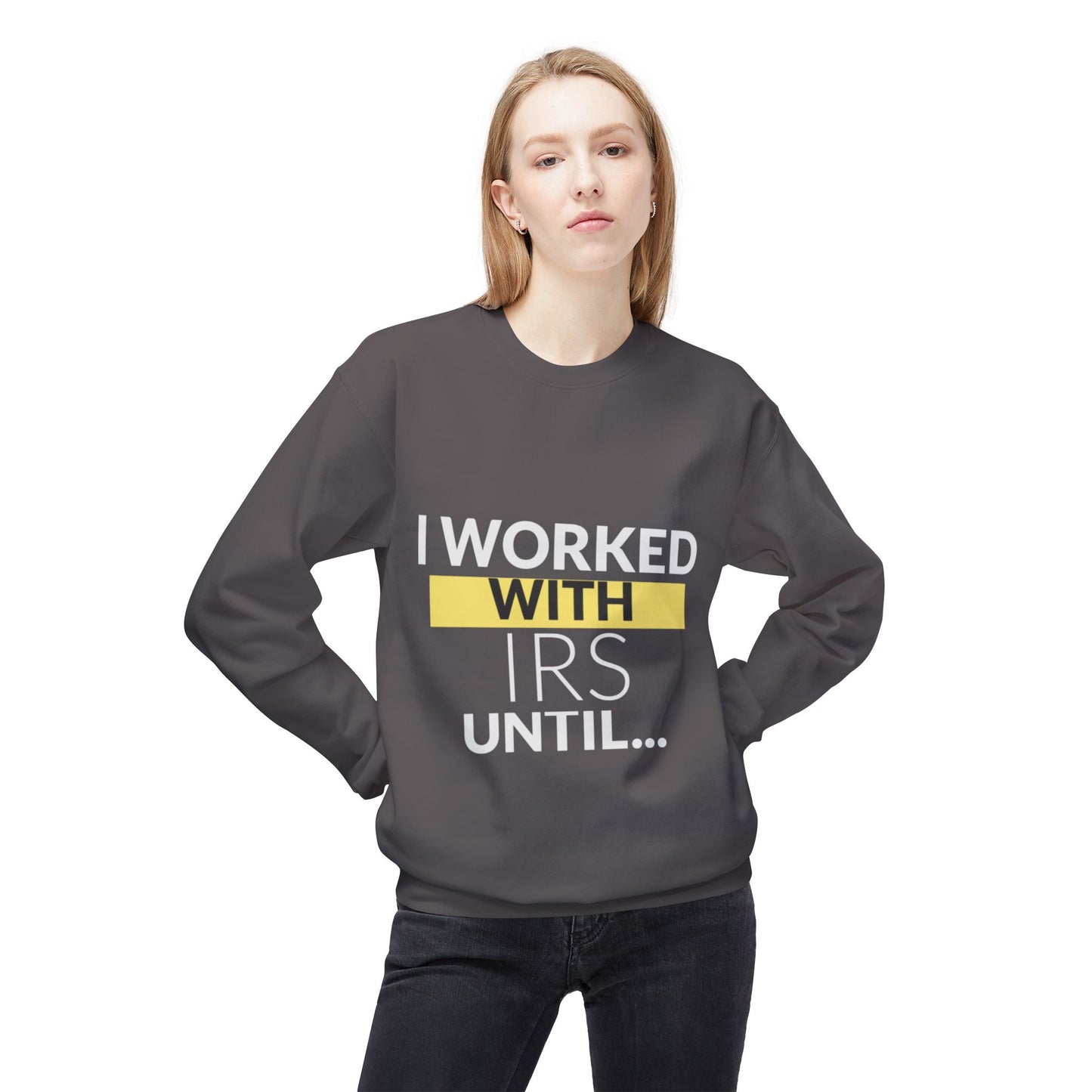 "IRS" Unisex Midweight Softstyle Fleece Crewneck Sweatshirt