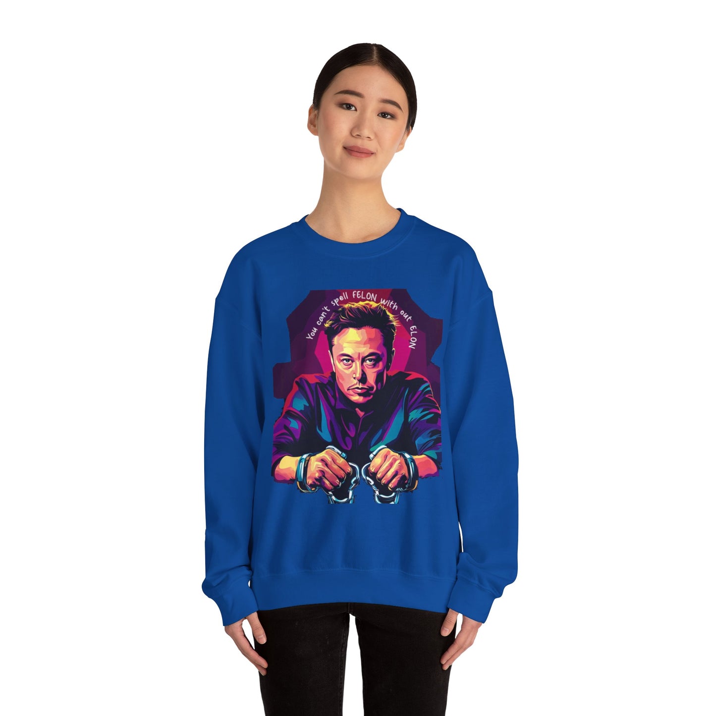 "F-Elon" Unisex Heavy Blend™ Crewneck Sweatshirt