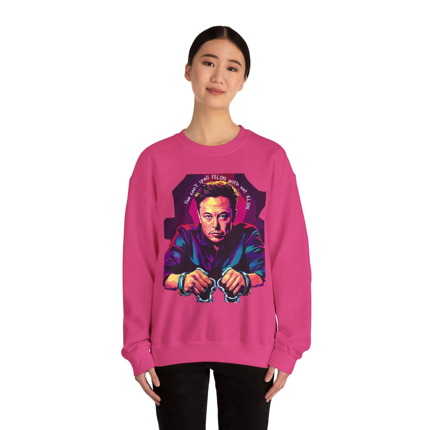 "F-Elon" Unisex Heavy Blend™ Crewneck Sweatshirt