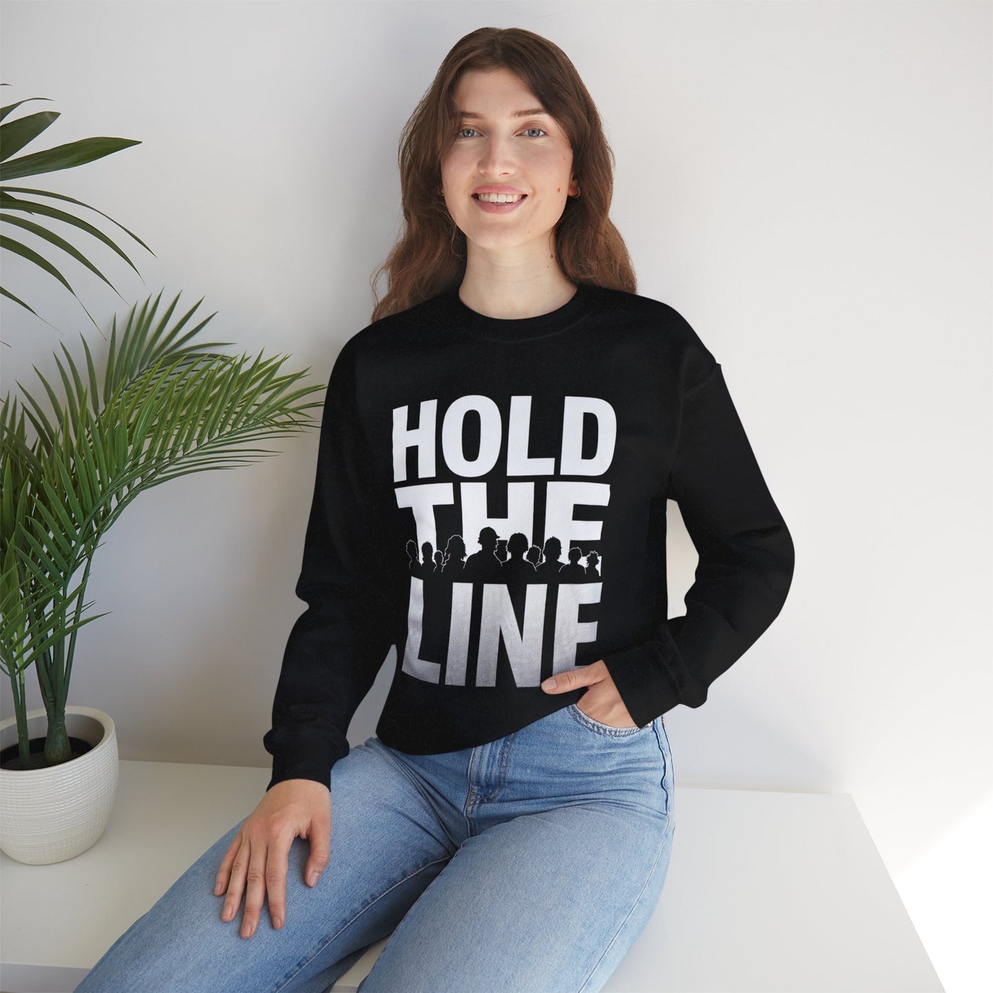 "Hold the Line" Unisex Crewneck Sweatshirt