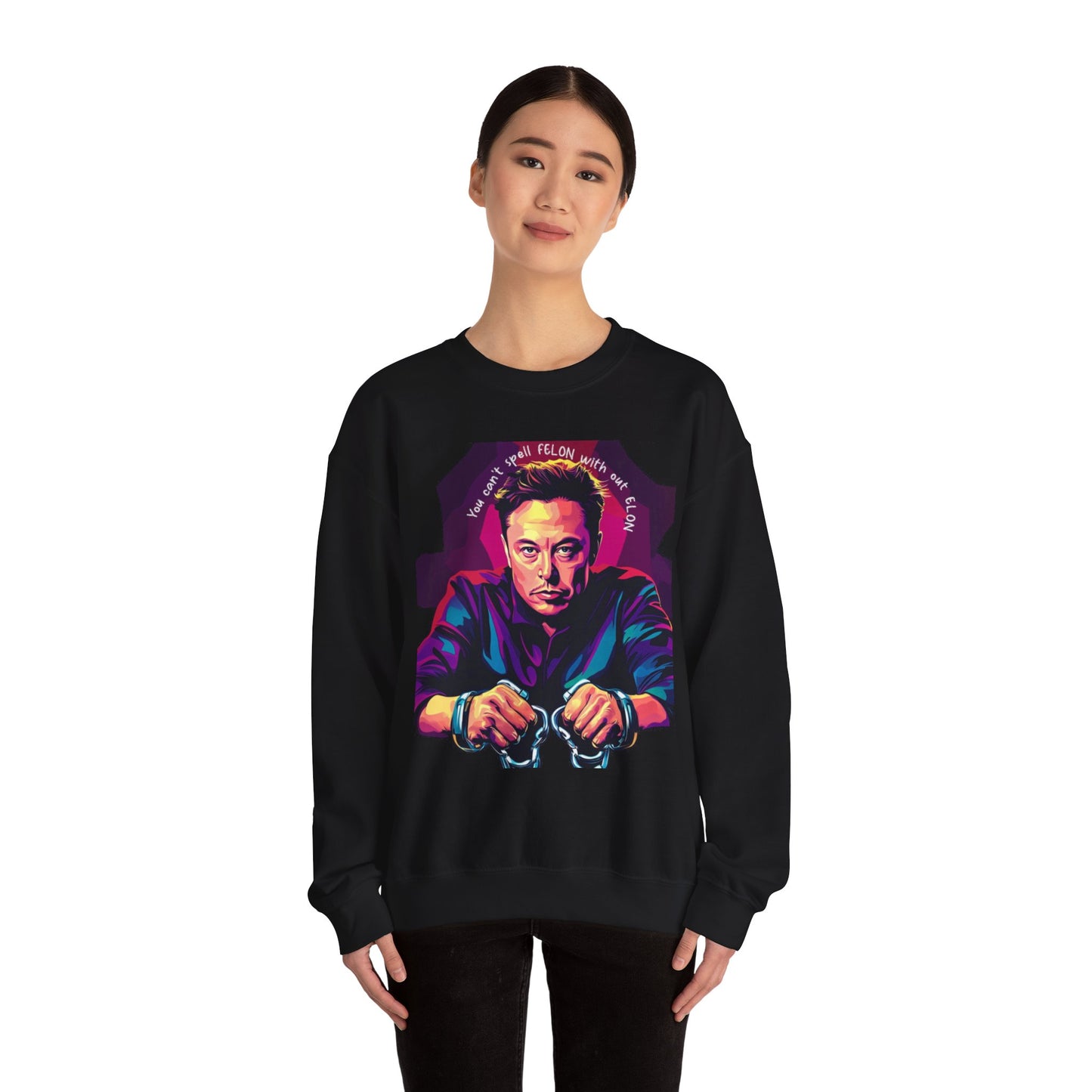 "F-Elon" Unisex Heavy Blend™ Crewneck Sweatshirt