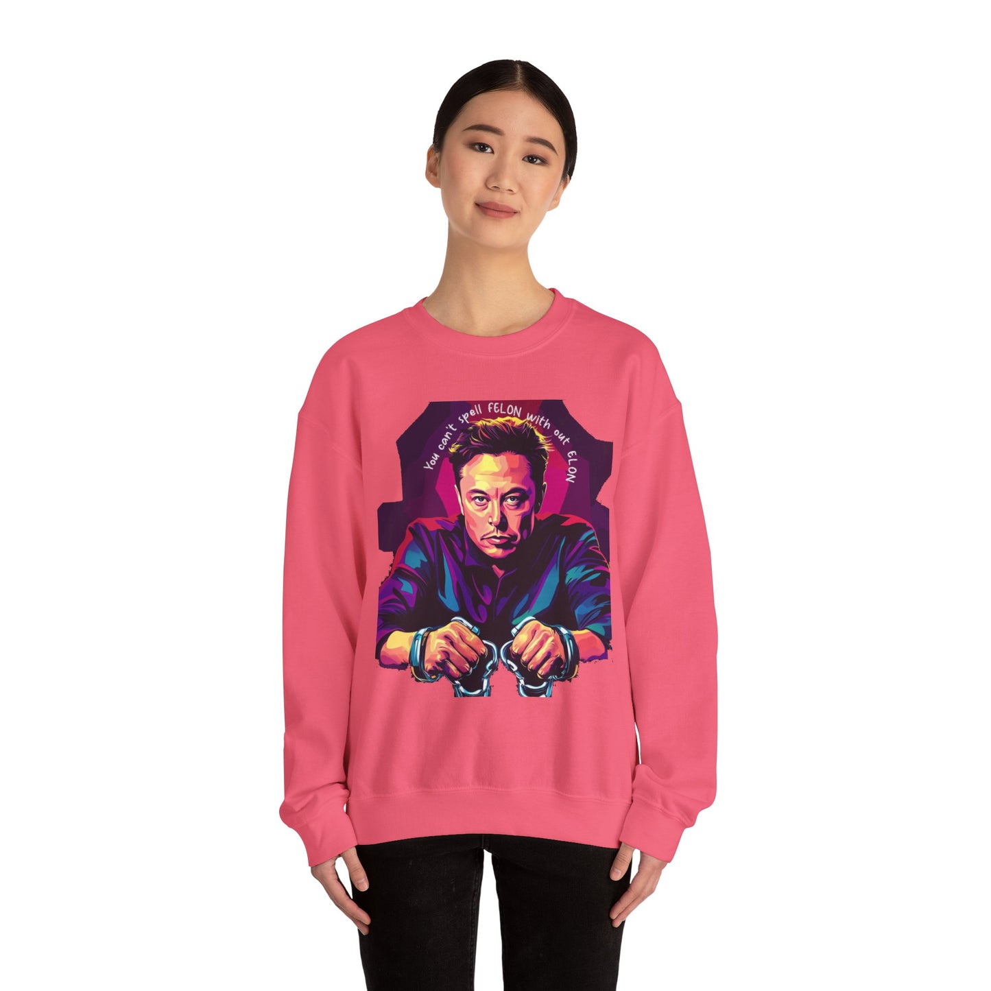 "F-Elon" Unisex Heavy Blend™ Crewneck Sweatshirt