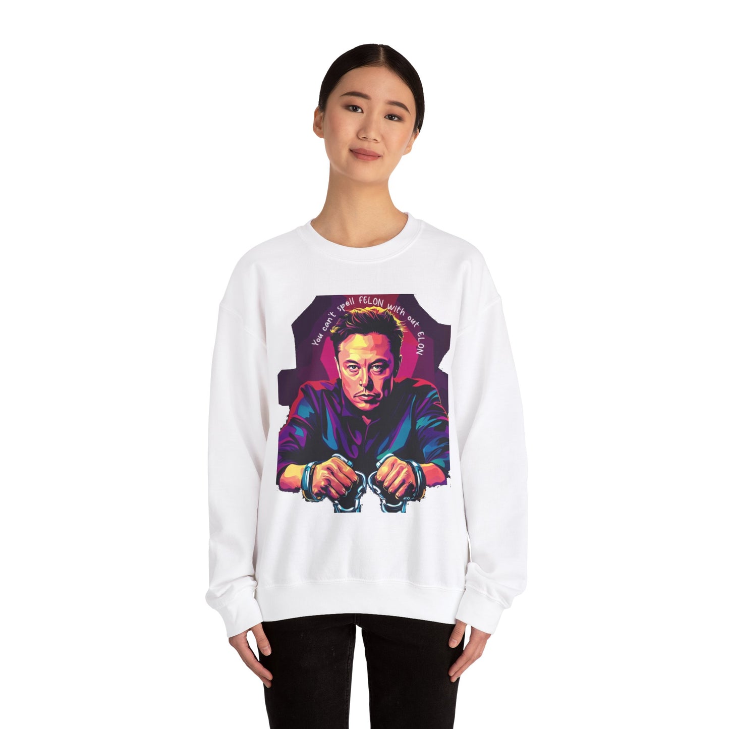 "F-Elon" Unisex Heavy Blend™ Crewneck Sweatshirt